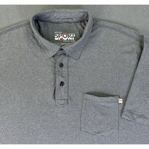Marine Layer Polo Shirt Larger Large Grey Weekend Sport Minimalist Performance